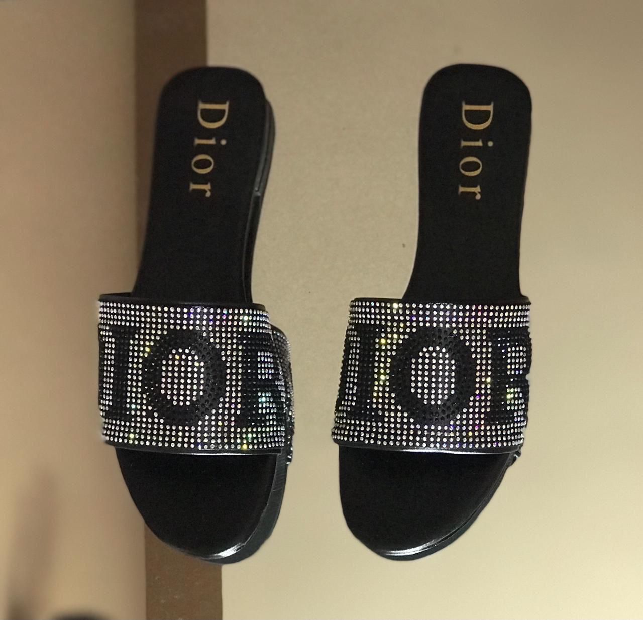 DIOR STRASS STONE FLATS